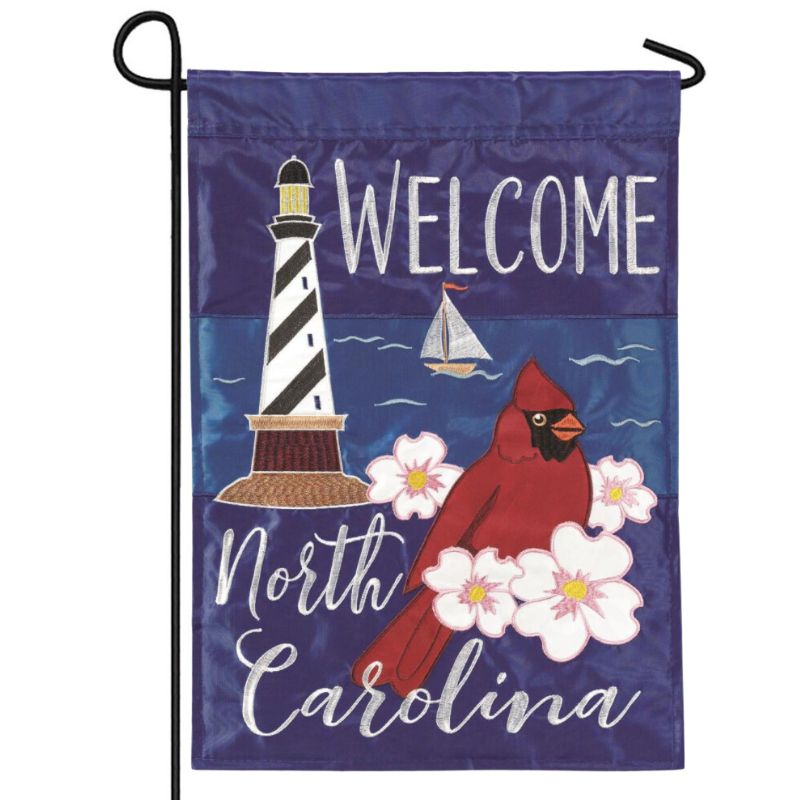 NC Welcome Garden Flag